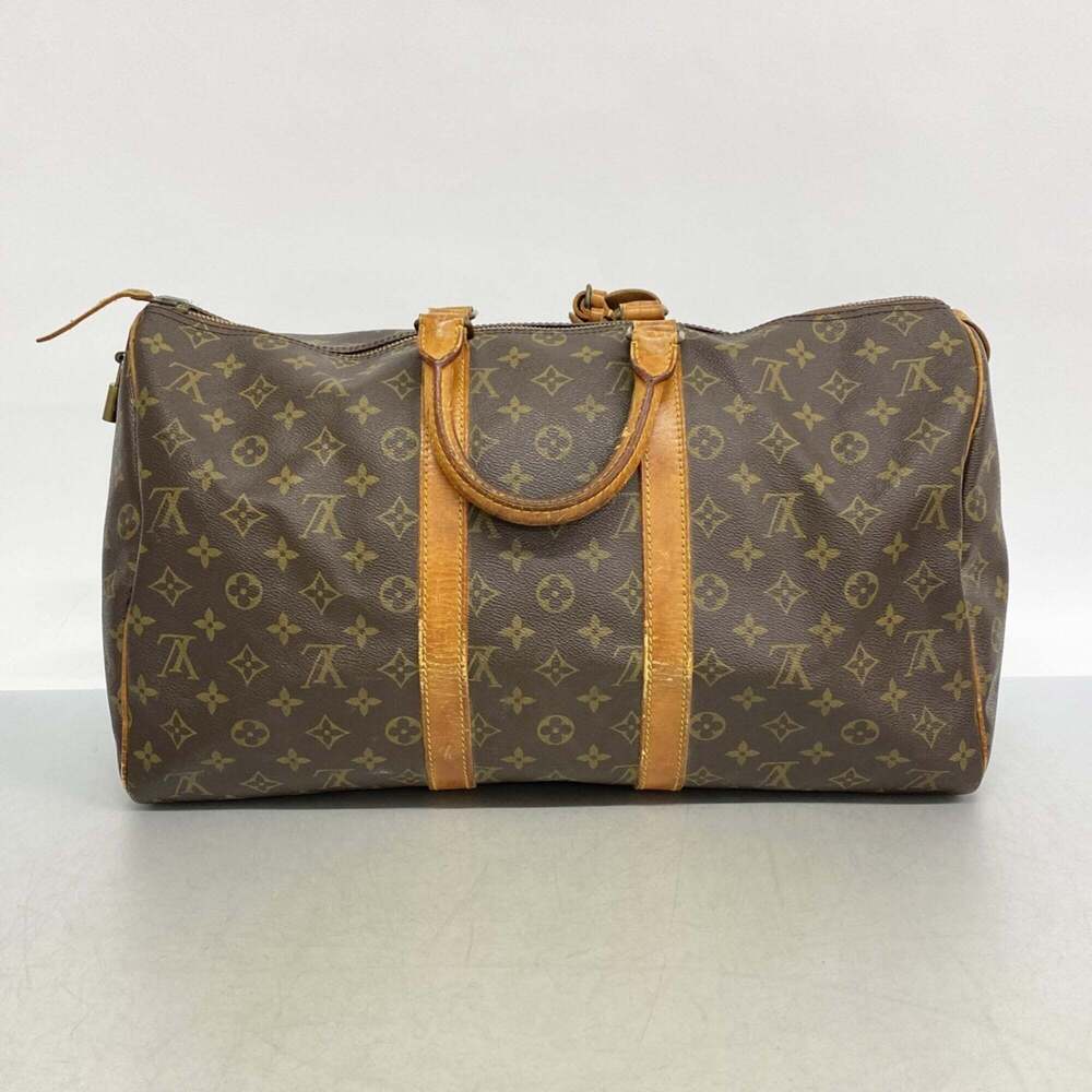 LOUIS VUITTON Authentic Brown Monogram Keepall 45 Boston Bag - Picture 14 of 14